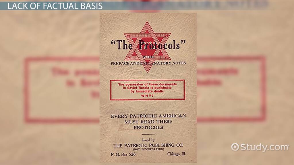 Conspiracy Theory or not? The Protocols of the Elders of&nbsp;Zion